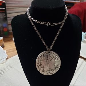 Wendell August Forge Handcrafted Pewter Butterfly Necklace